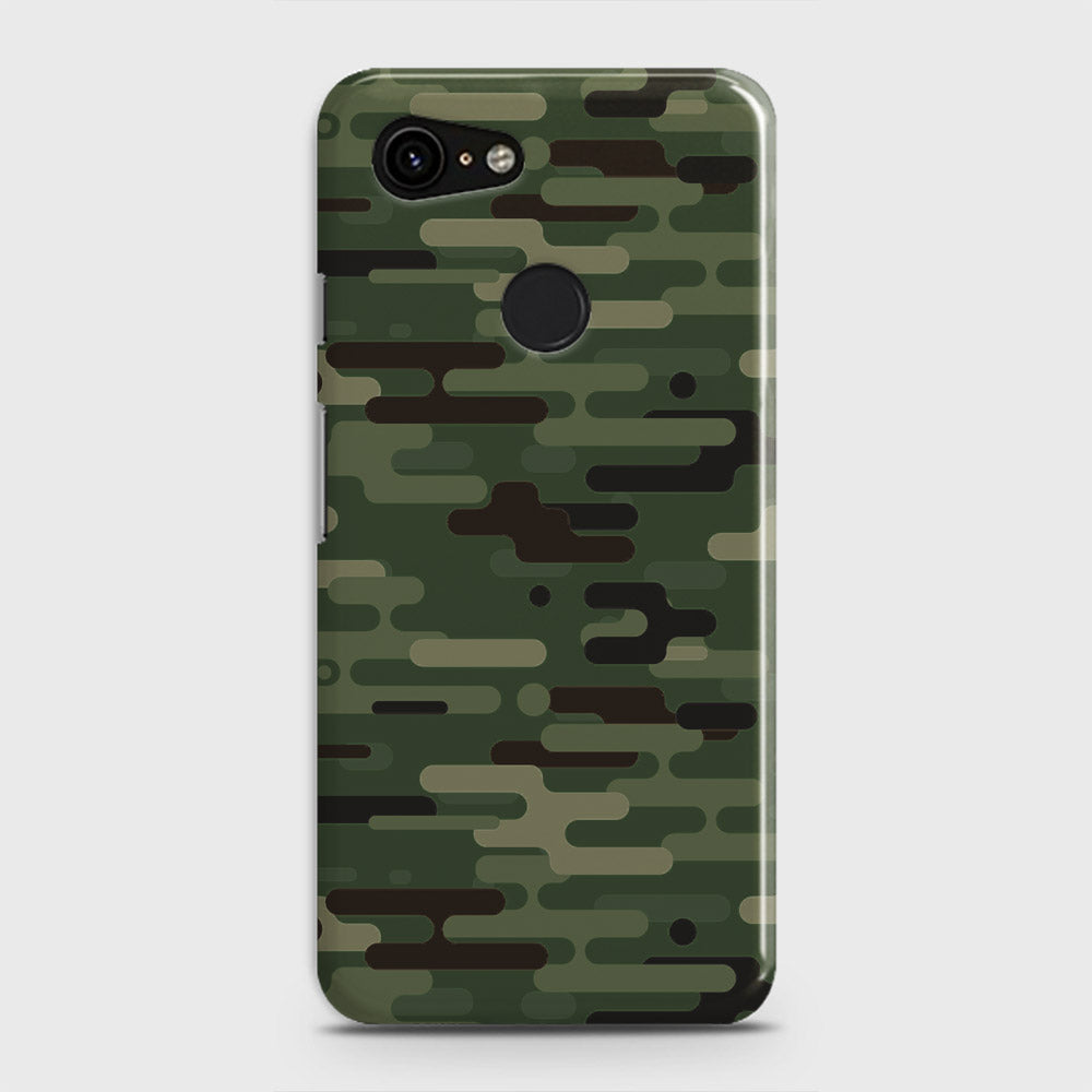 Google Pixel 3 Cover - Camo Series 2 - Light Green Design - Matte Finish - Snap On Hard Case with LifeTime Colors Guarantee