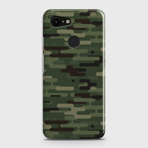 Google Pixel 3 XL Cover - Camo Series 2 - Light Green Design - Matte Finish - Snap On Hard Case with LifeTime Colors Guarantee