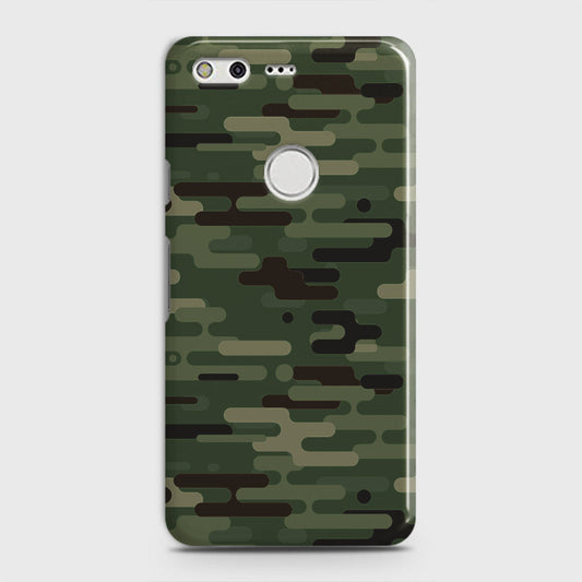 Google Pixel XL Cover - Camo Series 2 - Light Green Design - Matte Finish - Snap On Hard Case with LifeTime Colors Guarantee