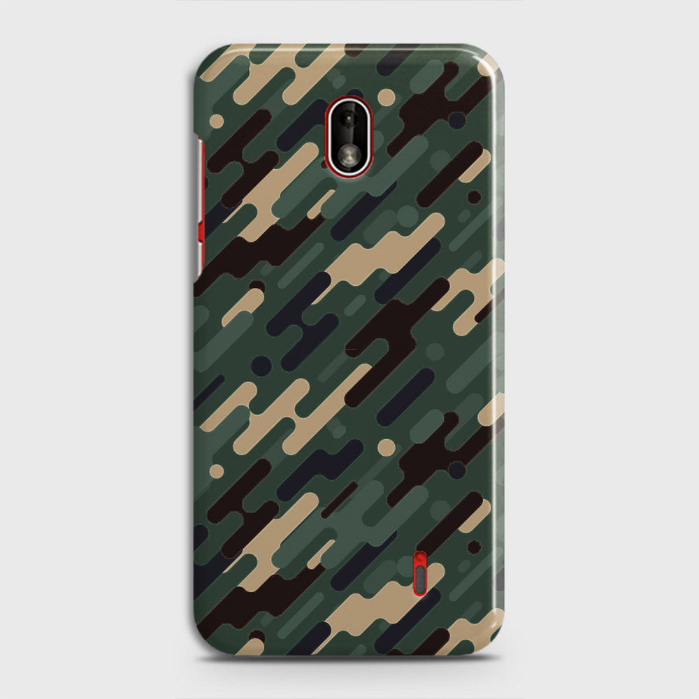 Nokia 1 Plus Cover - Camo Series 3 - Light Green Design - Matte Finish - Snap On Hard Case with LifeTime Colors Guarantee