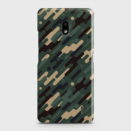 Nokia 2.2 Cover - Camo Series 3 - Light Green Design - Matte Finish - Snap On Hard Case with LifeTime Colors Guarantee