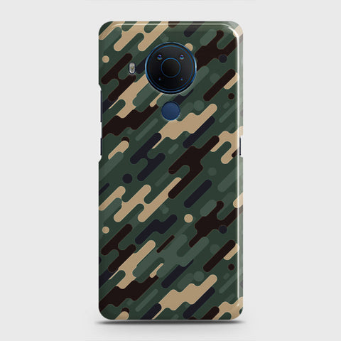 Nokia 5.4 Cover - Camo Series 3 - Light Green Design - Matte Finish - Snap On Hard Case with LifeTime Colors Guarantee