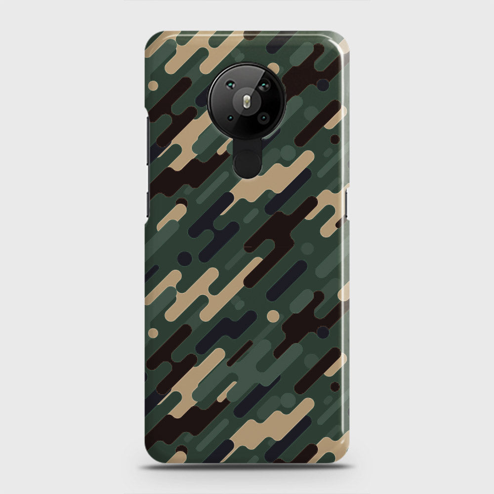 Nokia 5.3  Cover - Camo Series 3 - Light Green Design - Matte Finish - Snap On Hard Case with LifeTime Colors Guarantee