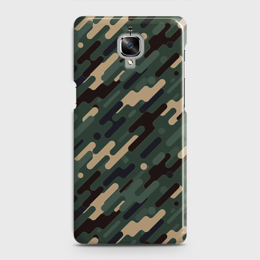 OnePlus 3  Cover - Camo Series 3 - Light Green Design - Matte Finish - Snap On Hard Case with LifeTime Colors Guarantee