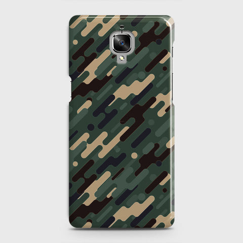 OnePlus 3  Cover - Camo Series 3 - Light Green Design - Matte Finish - Snap On Hard Case with LifeTime Colors Guarantee