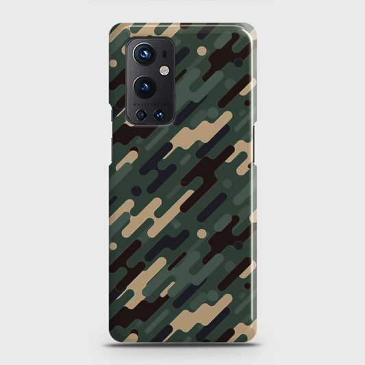 OnePlus 9 Pro  Cover - Camo Series 3 - Light Green Design - Matte Finish - Snap On Hard Case with LifeTime Colors Guarantee