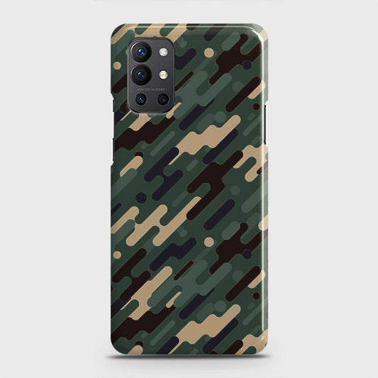 OnePlus 9R  Cover - Camo Series 3 - Light Green Design - Matte Finish - Snap On Hard Case with LifeTime Colors Guarantee