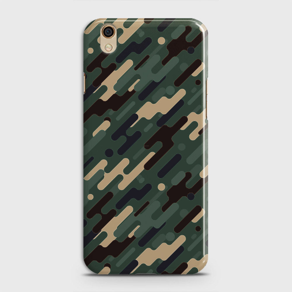 Oppo F1 Plus / R9 Cover - Camo Series 3 - Light Green Design - Matte Finish - Snap On Hard Case with LifeTime Colors Guarantee