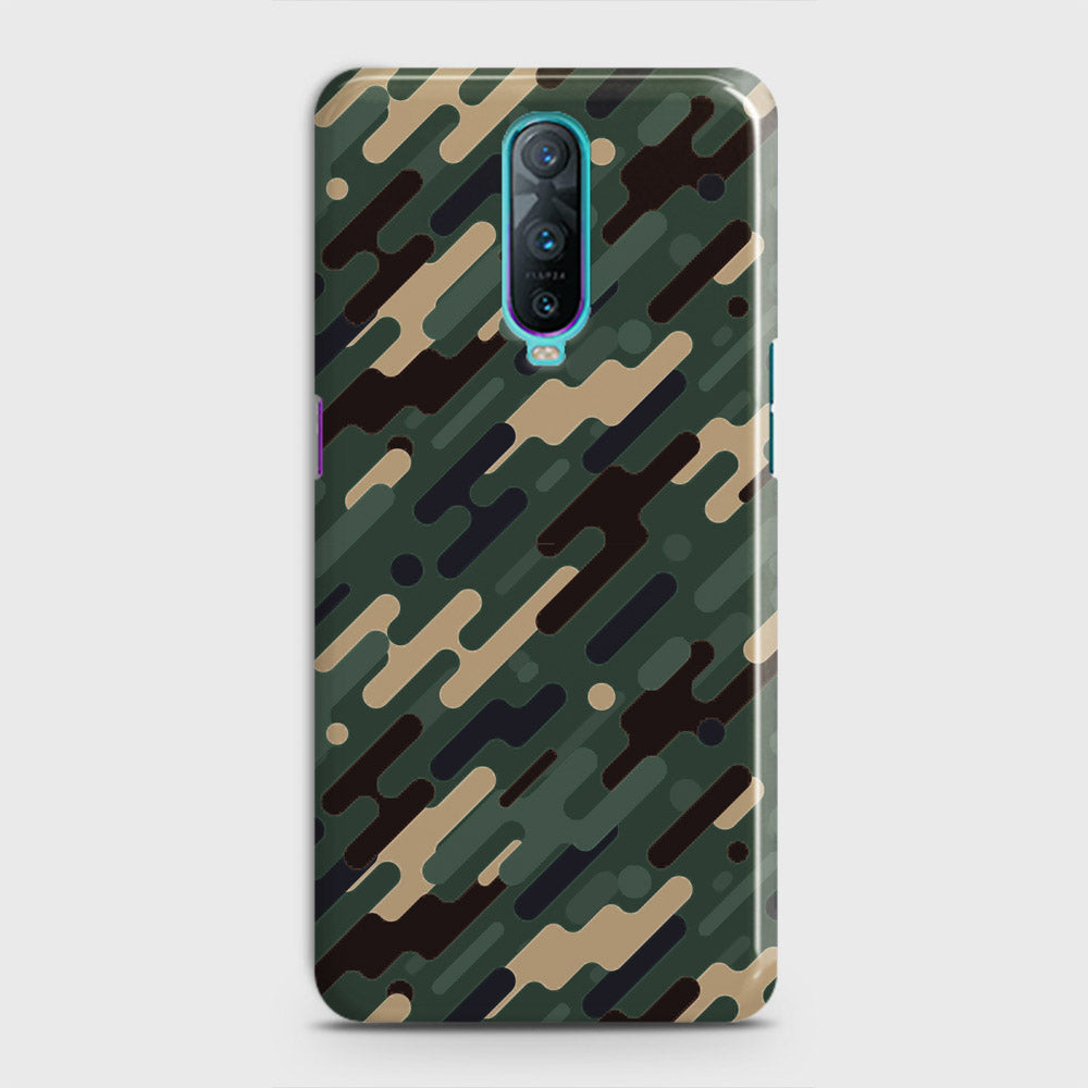Oppo R17 Pro Cover - Camo Series 3 - Light Green Design - Matte Finish - Snap On Hard Case with LifeTime Colors Guarantee