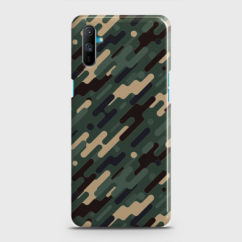 Realme C3 Cover - Camo Series 3 - Light Green Design - Matte Finish - Snap On Hard Case with LifeTime Colors Guarantee