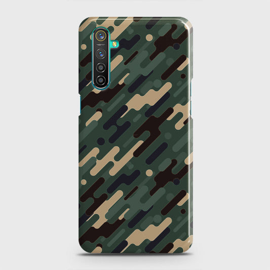 Realme 6s Cover - Camo Series 3 - Light Green Design - Matte Finish - Snap On Hard Case with LifeTime Colors Guarantee