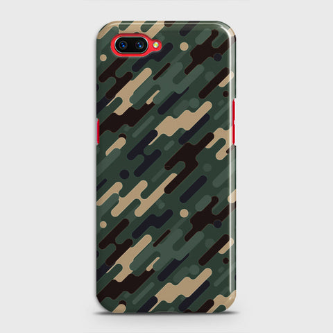 Oppo A5 Cover - Camo Series 3 - Light Green Design - Matte Finish - Snap On Hard Case with LifeTime Colors Guarantee