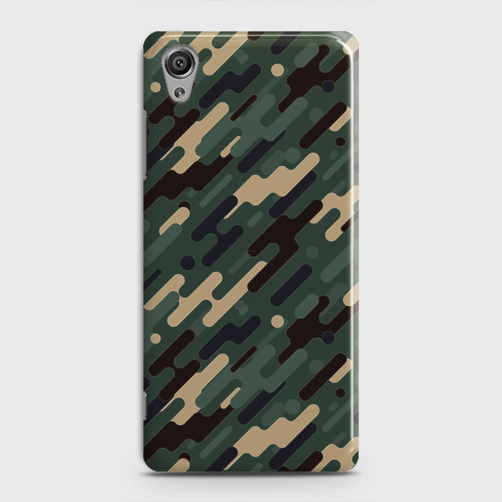 Sony Xperia XA1 Plus Cover - Camo Series 3 - Light Green Design - Matte Finish - Snap On Hard Case with LifeTime Colors Guarantee