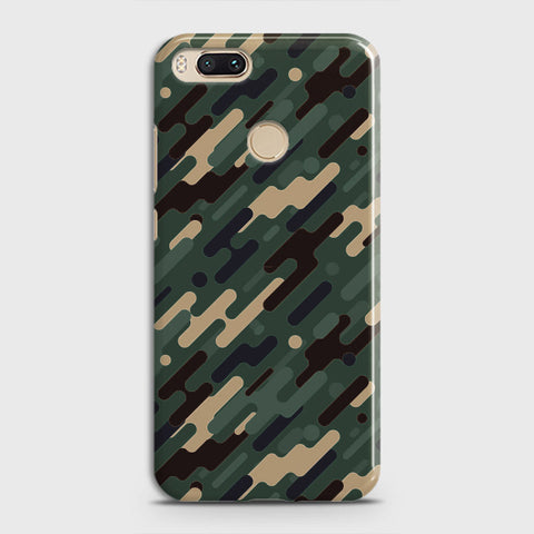 Xiaomi Mi A1 Cover - Camo Series 3 - Light Green Design - Matte Finish - Snap On Hard Case with LifeTime Colors Guarantee