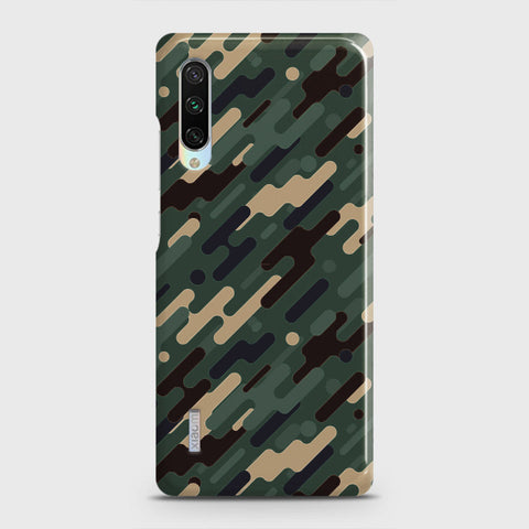 Xiaomi Mi CC9 Cover - Camo Series 3 - Light Green Design - Matte Finish - Snap On Hard Case with LifeTime Colors Guarantee