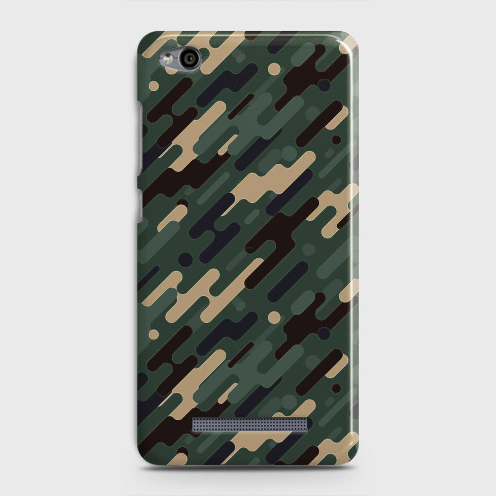 Xiaomi Redmi 4A Cover - Camo Series 3 - Light Green Design - Matte Finish - Snap On Hard Case with LifeTime Colors Guarantee