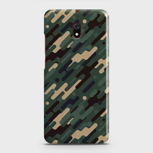 Xiaomi Redmi 8A Cover - Camo Series 3 - Light Green Design - Matte Finish - Snap On Hard Case with LifeTime Colors Guarantee