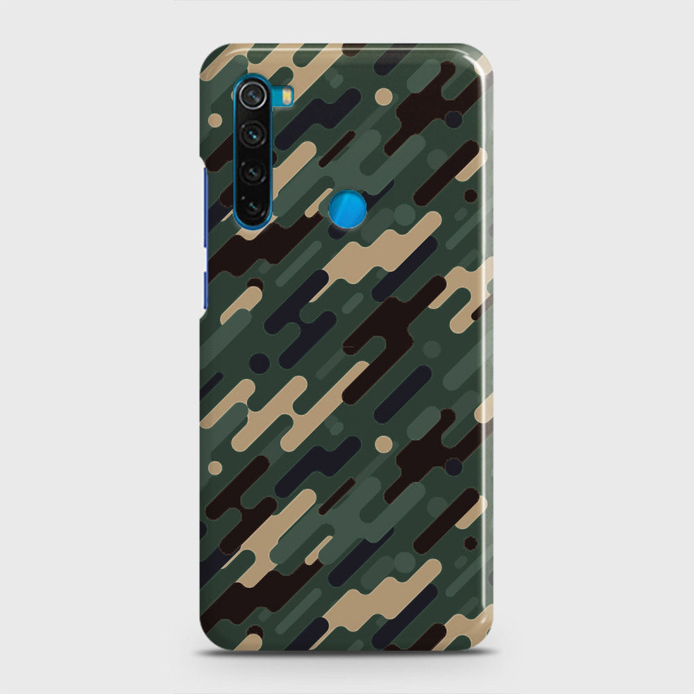 Xiaomi Redmi Note 8 Cover - Camo Series 3 - Light Green Design - Matte Finish - Snap On Hard Case with LifeTime Colors Guarantee