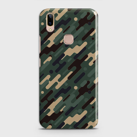 Vivo V9 / V9 Youth Cover - Camo Series 3 - Light Green Design - Matte Finish - Snap On Hard Case with LifeTime Colors Guarantee