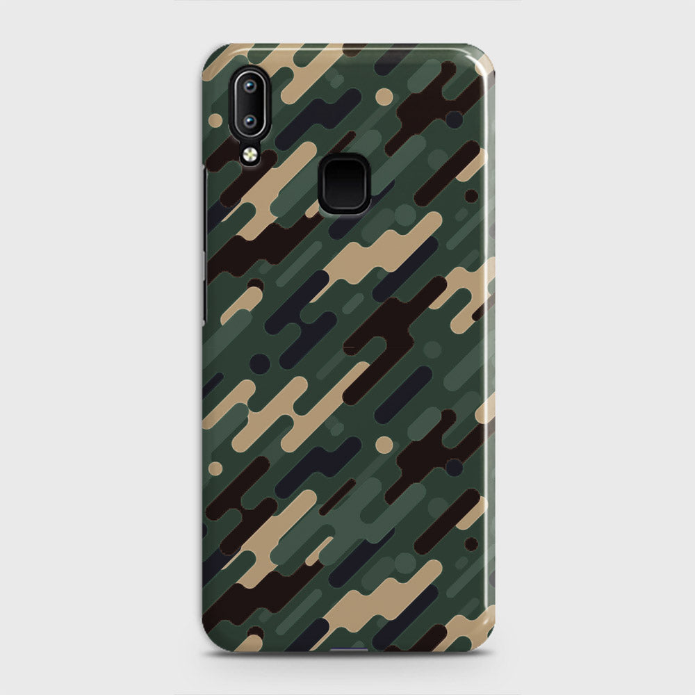 Vivo Y93 Cover - Camo Series 3 - Light Green Design - Matte Finish - Snap On Hard Case with LifeTime Colors Guarantee