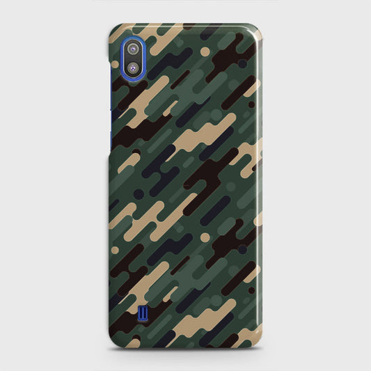 Samsung Galaxy A10 Cover - Camo Series 3 - Light Green Design - Matte Finish - Snap On Hard Case with LifeTime Colors Guarantee