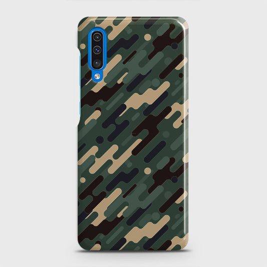 Samsung Galaxy A50 Cover - Camo Series 3 - Light Green Design - Matte Finish - Snap On Hard Case with LifeTime Colors Guarantee