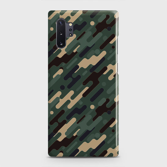 Samsung Galaxy Note 10 Plus Cover - Camo Series 3 - Light Green Design - Matte Finish - Snap On Hard Case with LifeTime Colors Guarantee