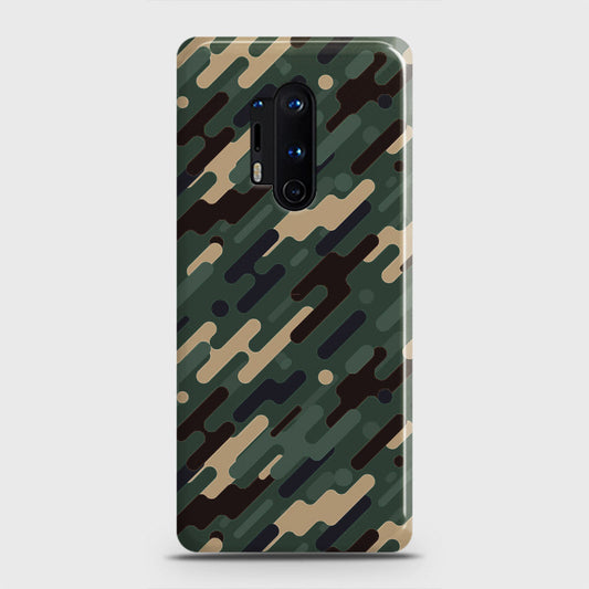 OnePlus 8 Pro Cover - Camo Series 3 - Light Green Design - Matte Finish - Snap On Hard Case with LifeTime Colors Guarantee