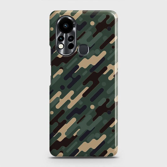 Infinix Hot 11s Cover - Camo Series 3 - Light Green Design - Matte Finish - Snap On Hard Case with LifeTime Colors Guarantee