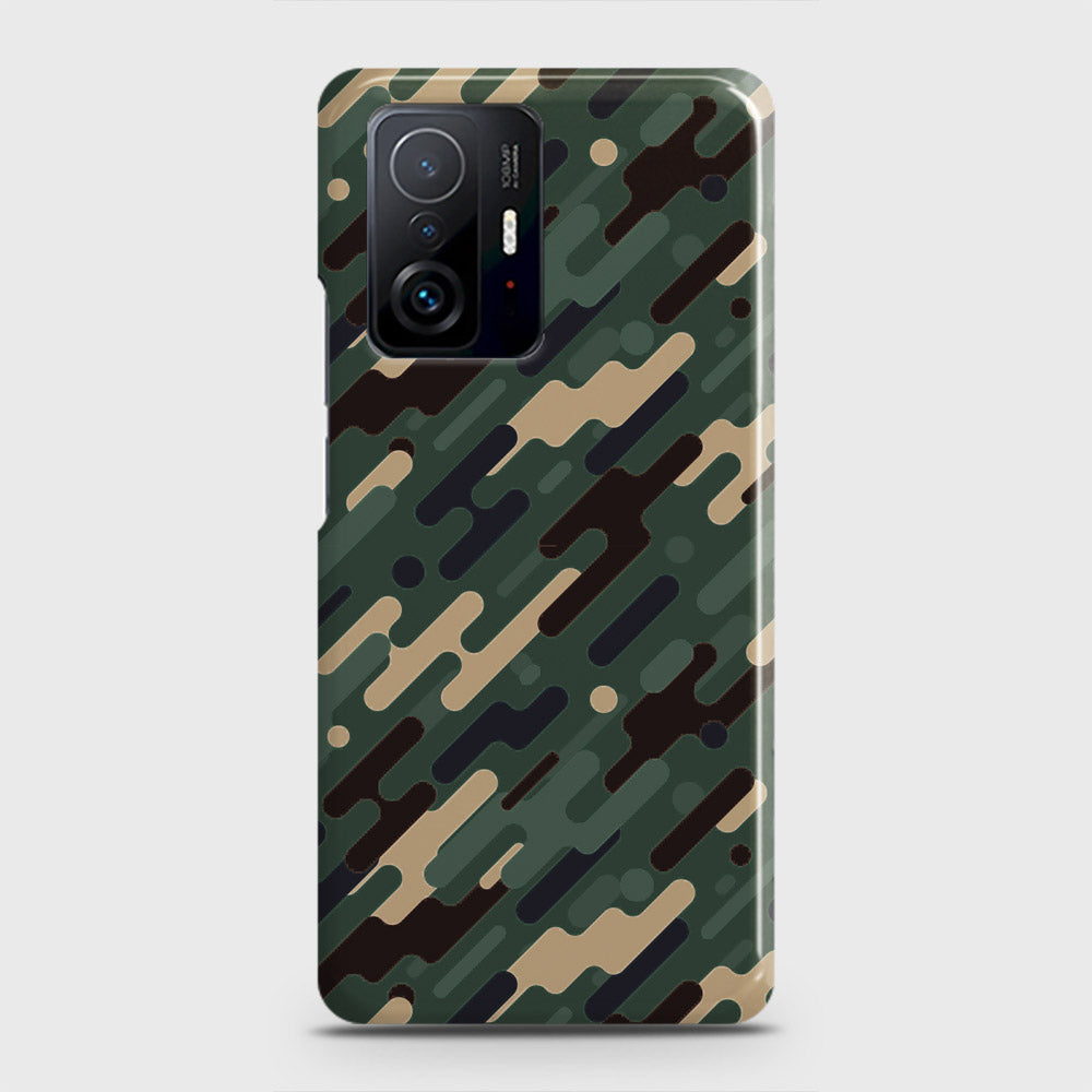 Xiaomi 11T Pro Cover - Camo Series 3 - Light Green Design - Matte Finish - Snap On Hard Case with LifeTime Colors Guarantee