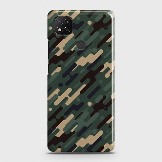 Xiaomi Redmi 10A Cover - Camo Series 3 - Light Green Design - Matte Finish - Snap On Hard Case with LifeTime Colors Guarantee