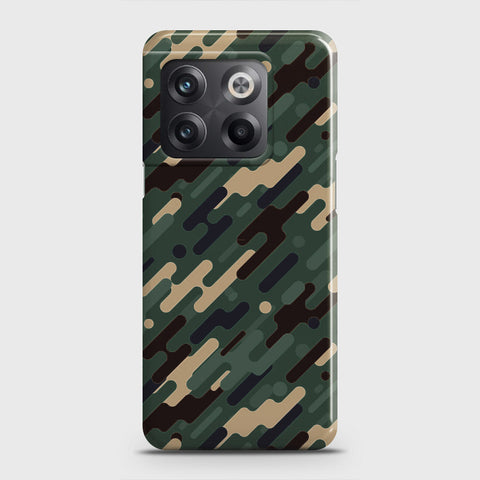 OnePlus 10T Cover - Camo Series 3 - Light Green Design - Matte Finish - Snap On Hard Case with LifeTime Colors Guarantee