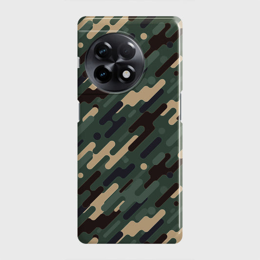 OnePlus 11R Cover - Camo Series 3 - Light Green Design - Matte Finish - Snap On Hard Case with LifeTime Colors Guarantee