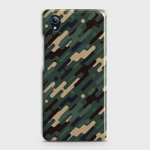 Vivo Y1s  Cover - Camo Series 3 - Light Green Design - Matte Finish - Snap On Hard Case with LifeTime Colors Guarantee