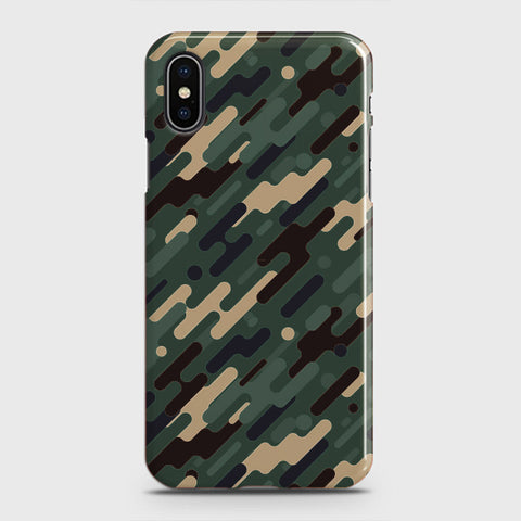 iPhone XS Max Cover - Camo Series 3 - Light Green Design - Matte Finish - Snap On Hard Case with LifeTime Colors Guarantee