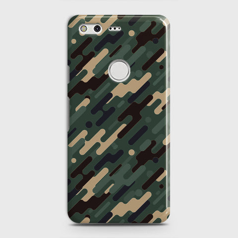 Google Pixel Cover - Camo Series 3 - Light Green Design - Matte Finish - Snap On Hard Case with LifeTime Colors Guarantee