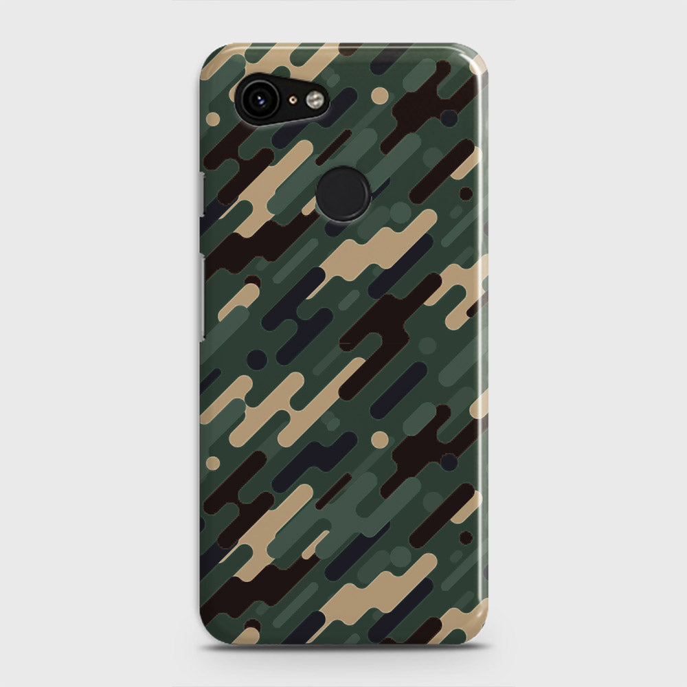 Google Pixel 3 XL Cover - Camo Series 3 - Light Green Design - Matte Finish - Snap On Hard Case with LifeTime Colors Guarantee