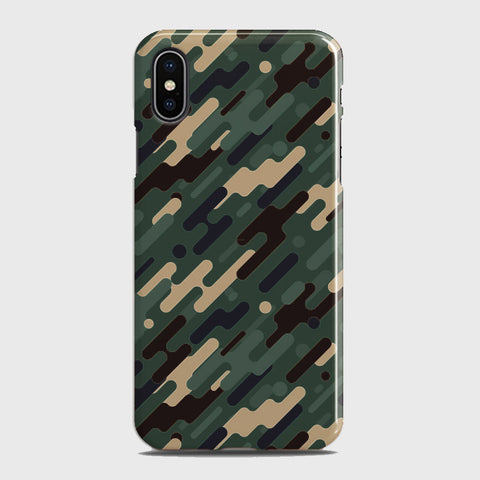 iPhone X Cover - Camo Series 3 - Light Green Design - Matte Finish - Snap On Hard Case with LifeTime Colors Guarantee