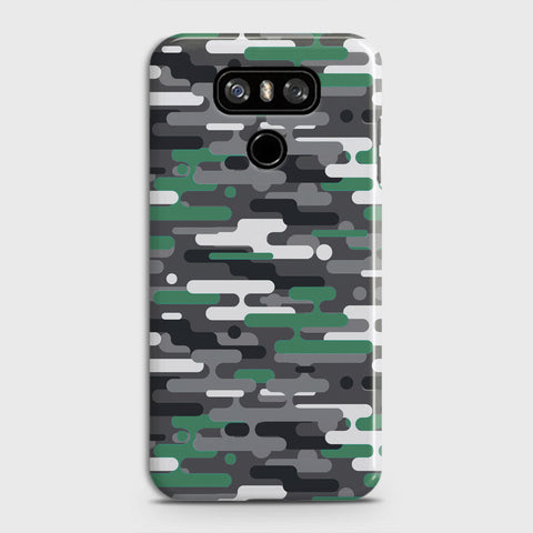 LG G6 Cover - Camo Series 2 - Green & Grey Design - Matte Finish - Snap On Hard Case with LifeTime Colors Guarantee