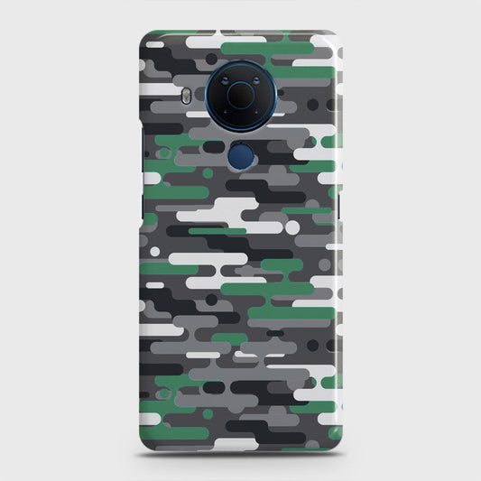 Nokia 5.4 Cover - Camo Series 2 - Green & Grey Design - Matte Finish - Snap On Hard Case with LifeTime Colors Guarantee