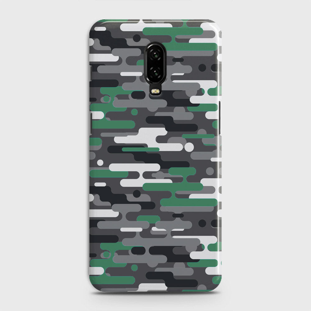 OnePlus 7  Cover - Camo Series 2 - Green & Grey Design - Matte Finish - Snap On Hard Case with LifeTime Colors Guarantee