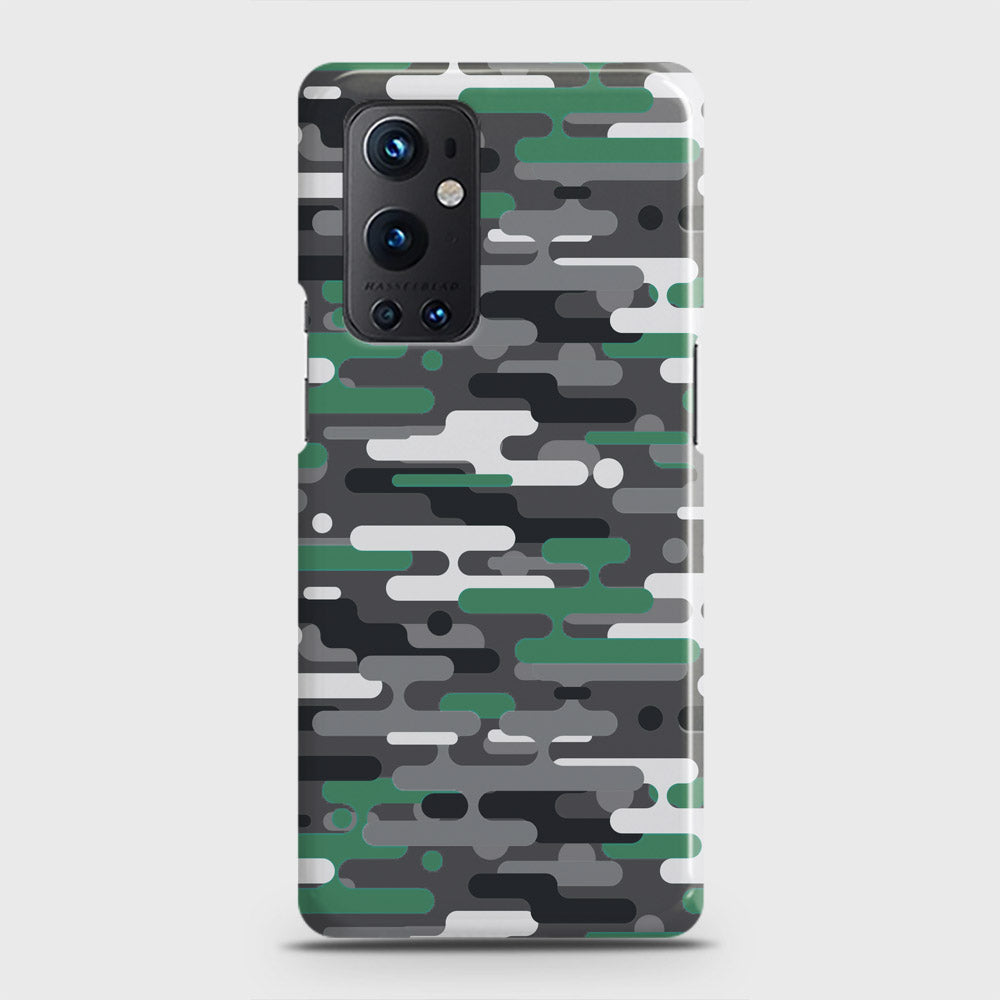 OnePlus 9 Pro  Cover - Camo Series 2 - Green & Grey Design - Matte Finish - Snap On Hard Case with LifeTime Colors Guarantee