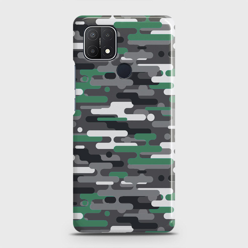 Realme C25s Cover - Camo Series 2 - Green & Grey Design - Matte Finish - Snap On Hard Case with LifeTime Colors Guarantee