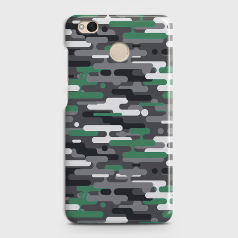 Xiaomi Redmi 4 / 4X Cover - Camo Series 2 - Green & Grey Design - Matte Finish - Snap On Hard Case with LifeTime Colors Guarantee