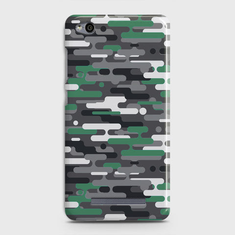 Xiaomi Redmi 4A Cover - Camo Series 2 - Green & Grey Design - Matte Finish - Snap On Hard Case with LifeTime Colors Guarantee