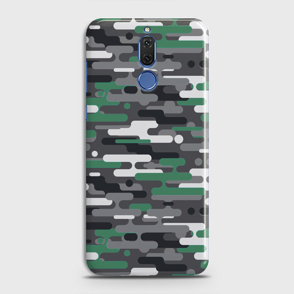 Huawei Mate 10 Lite Cover - Camo Series 2 - Green & Grey Design - Matte Finish - Snap On Hard Case with LifeTime Colors Guarantee