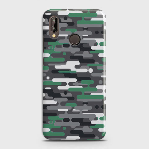 Huawei Nova 3 Cover - Camo Series 2 - Green & Grey Design - Matte Finish - Snap On Hard Case with LifeTime Colors Guarantee