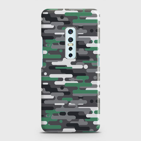 Vivo V17 Pro Cover - Camo Series 2 - Green & Grey Design - Matte Finish - Snap On Hard Case with LifeTime Colors Guarantee