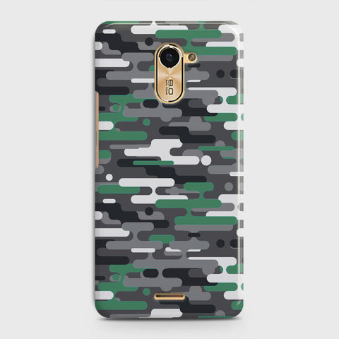 Infinix Hot 4 / Hot 4 Pro  Cover - Camo Series 2 - Green & Grey Design - Matte Finish - Snap On Hard Case with LifeTime Colors Guarantee