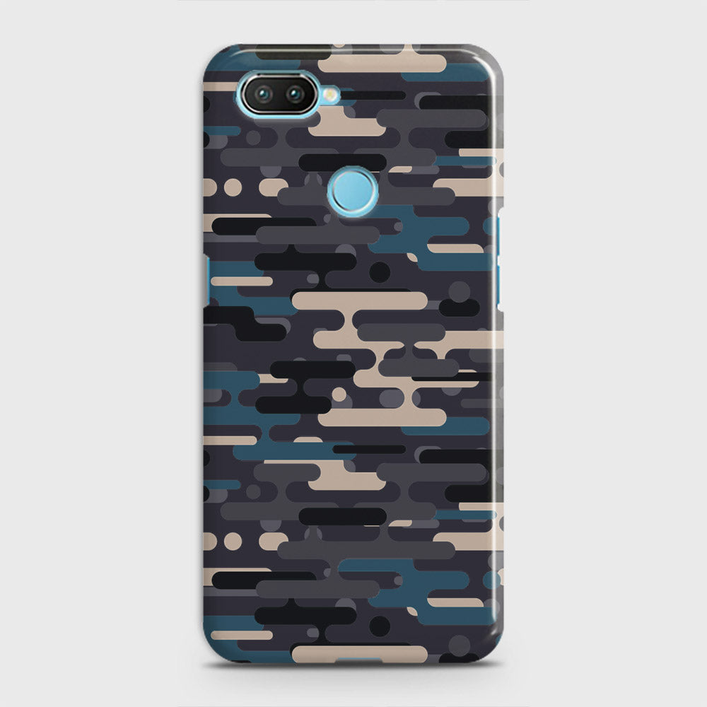 Realme 2 Cover - Camo Series 2 - Green & Grey Design - Matte Finish - Snap On Hard Case with LifeTime Colors Guarantee